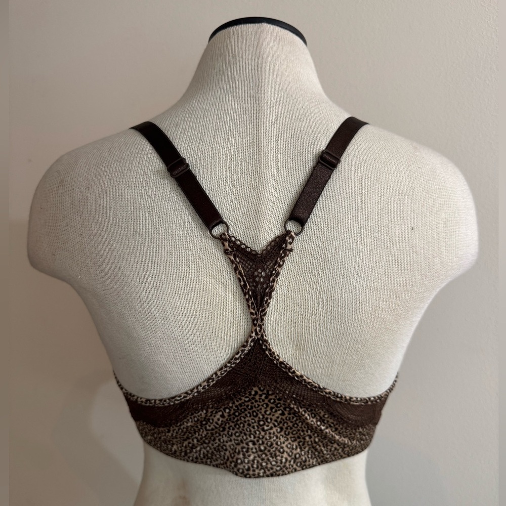 Maidenform Leopard Print Brown Lace Bra 38D NWOT - Picture 3 of 3